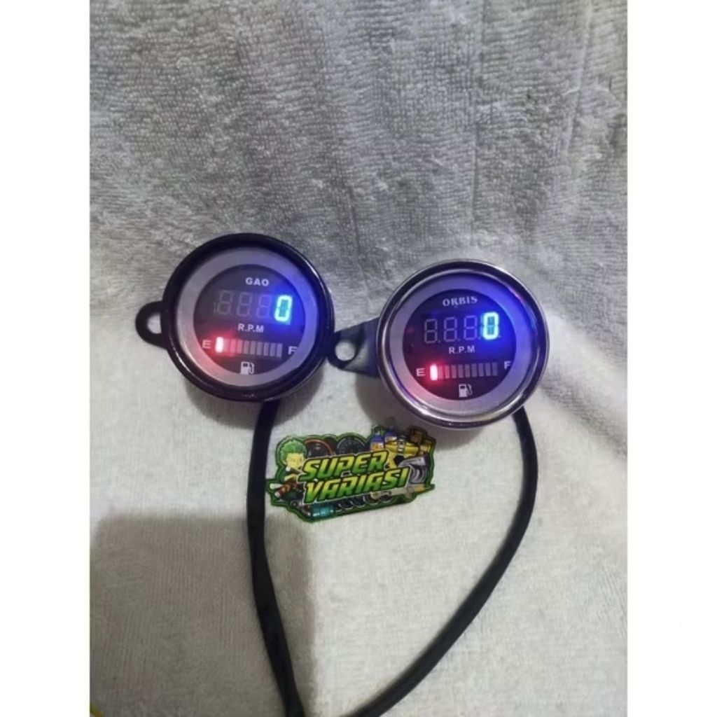RPM DIGITAl BARU Indikator bensin rpm digital plus ampere bensin digital rpm digital motor