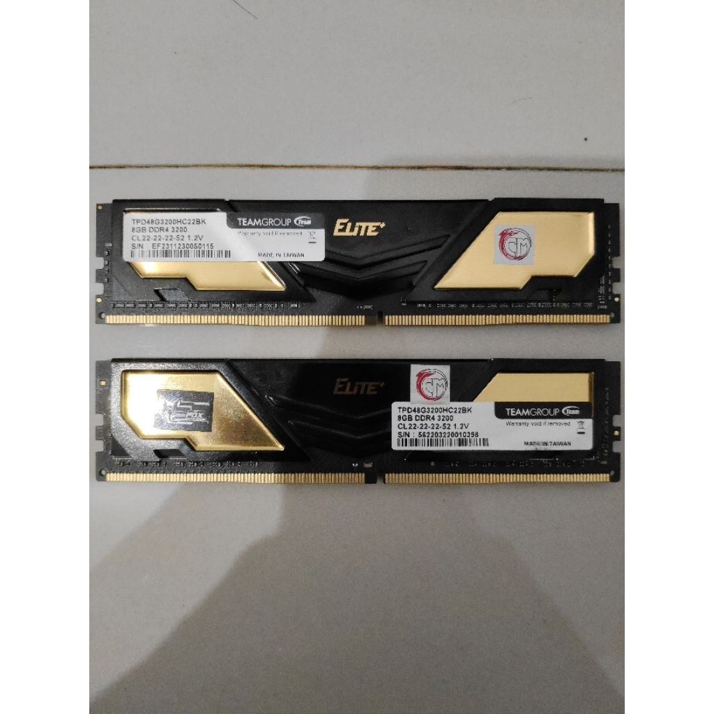 RAM Team Group Elite Plus DDR4 16GB (2X8) 3200MHz