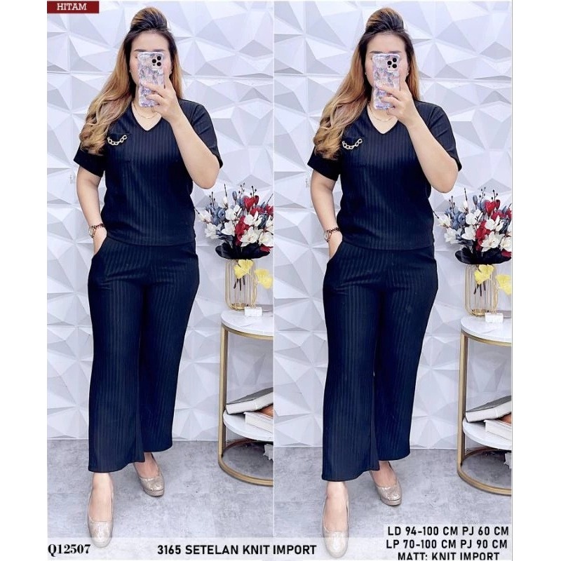 LARISA • SETELAN KNIT IMPORT PREMIUM SET KNIT WANITA // SETELAN KNIT PREMIUM IMPORT KNIT JUMBO