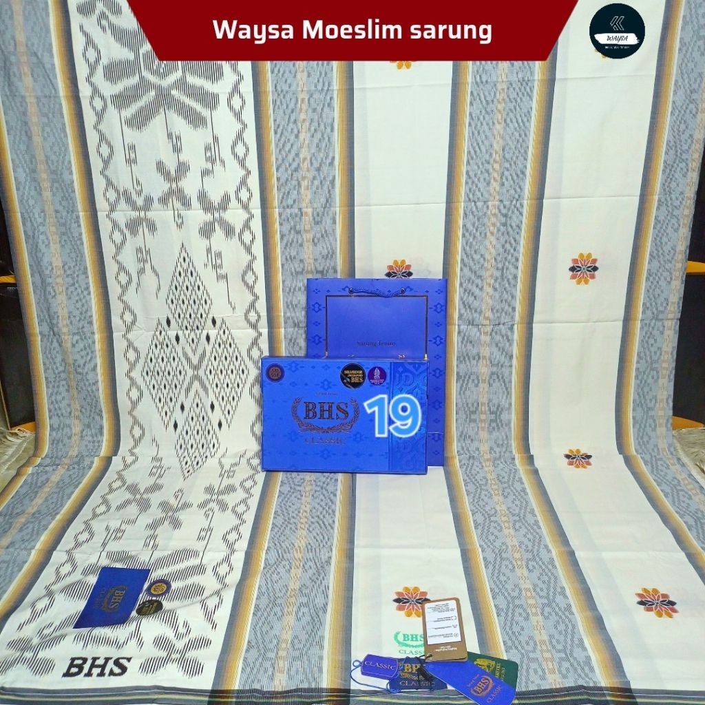 Sarung BHS Classic Gold & Silver Original