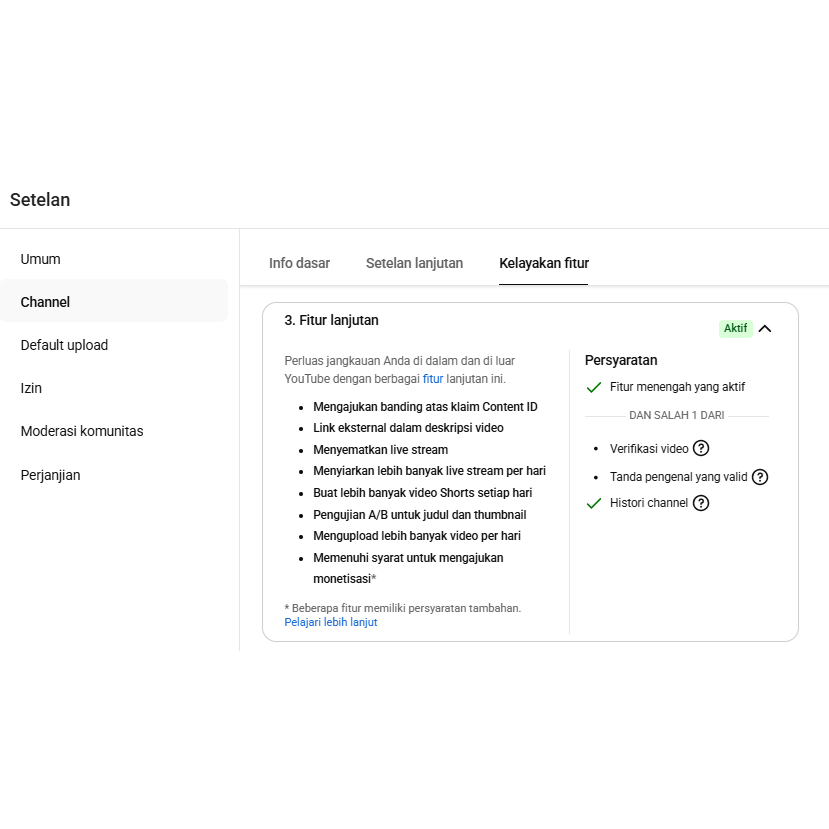 Akun Youtube Tua/Lawas 2015,2016,2017 Aktif Fitur Lanjutan
