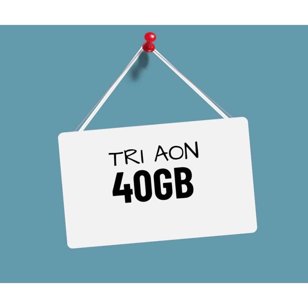 voucher paket data tri aon 4gb / kuota internet tri