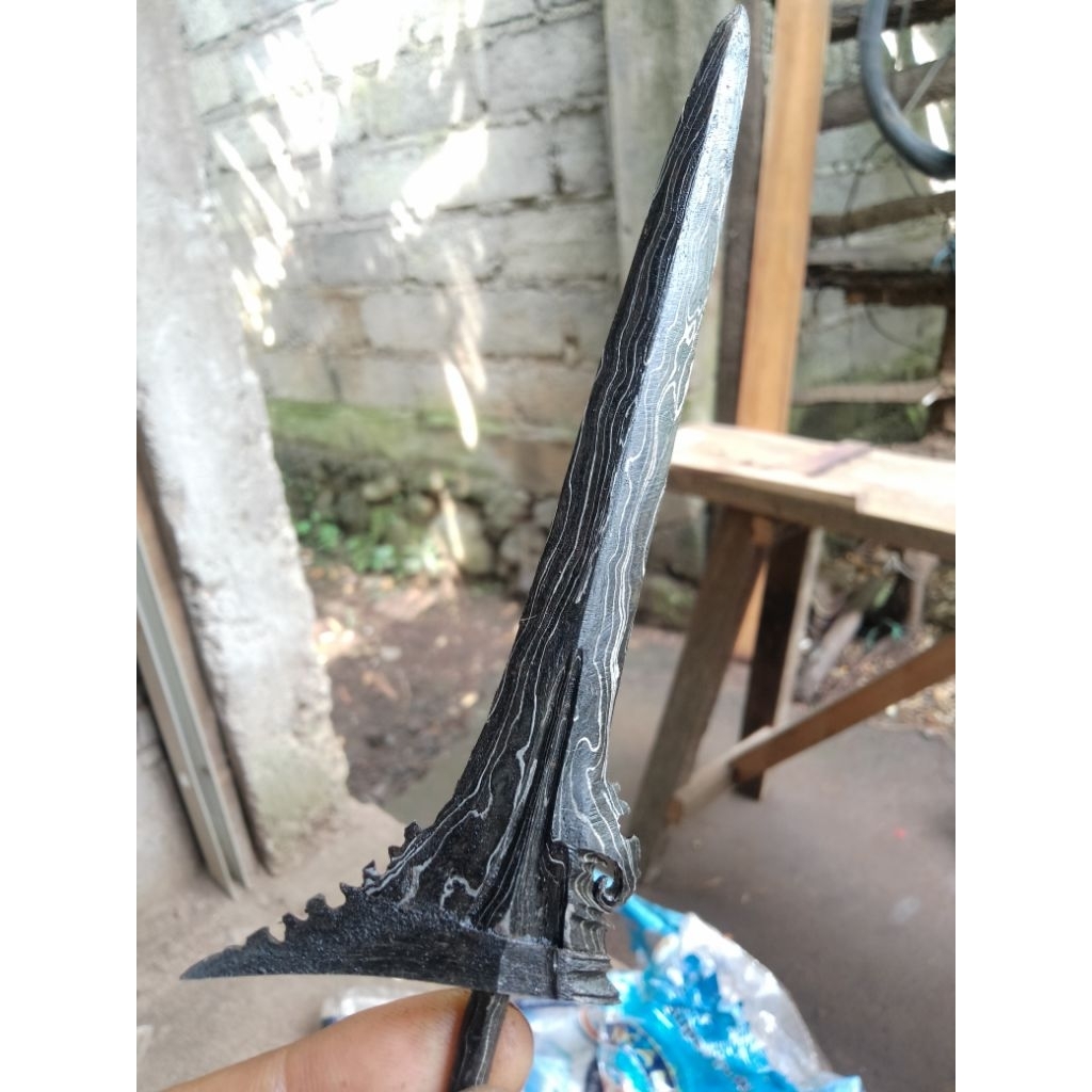 bilah keris bali  15 cm lurus (s3)