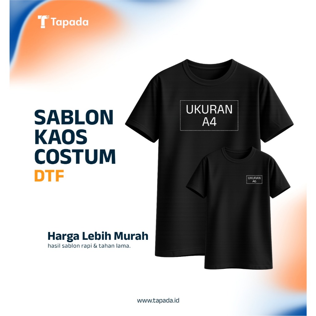SABLON KAOS CUSTOM SATUAN DTF