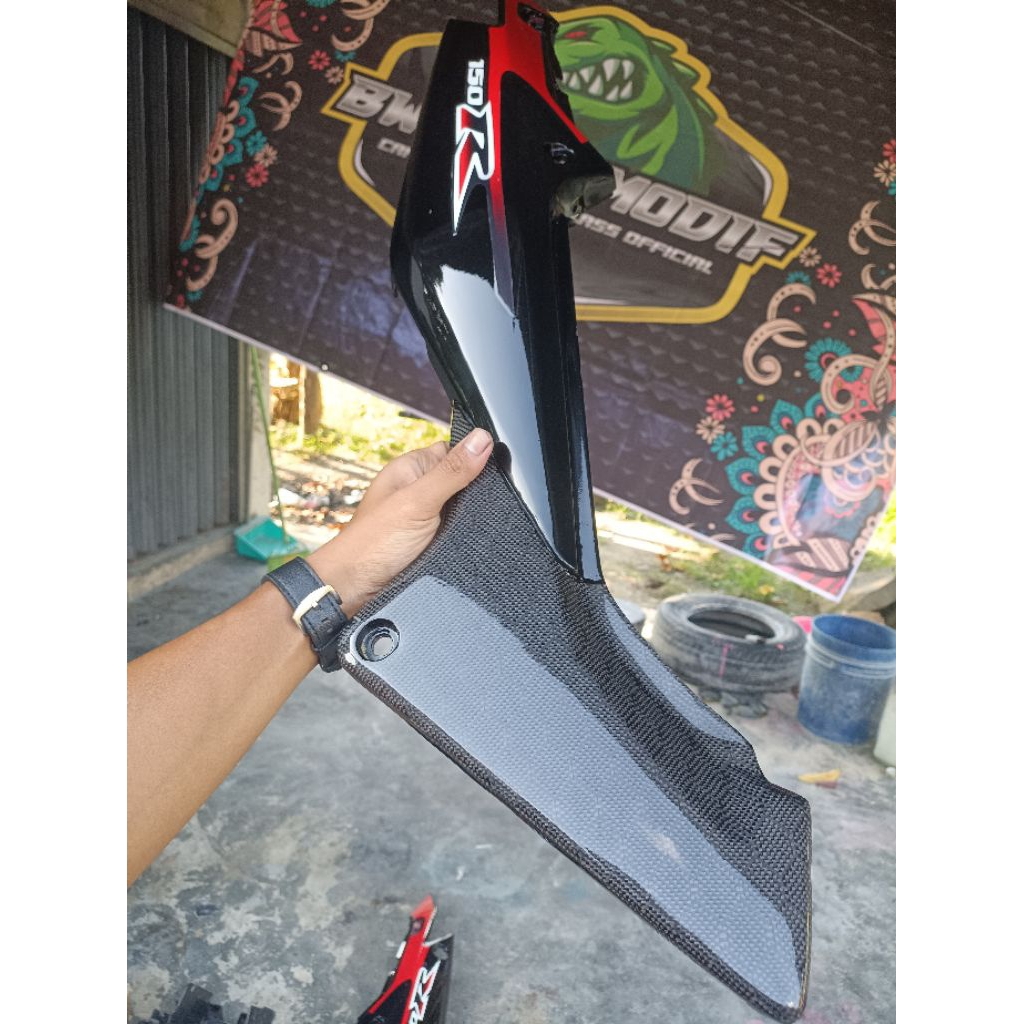 Body set kiri kanan cbr 150 old thailand carbon skining part custom