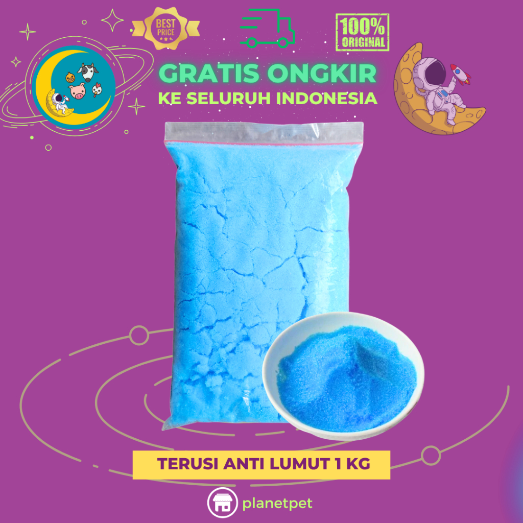 COPPER SULFAT / TERUSI ANTI LUMUT 500 G - 1 KG - Penjernih Air Kolam, Tembaga Sulfat untuk Sapi PMK.