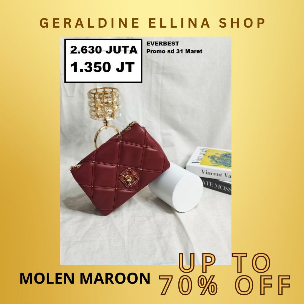 Tas selempang Wanita EVERBEST 100% original shoulder bag seri MOLEN