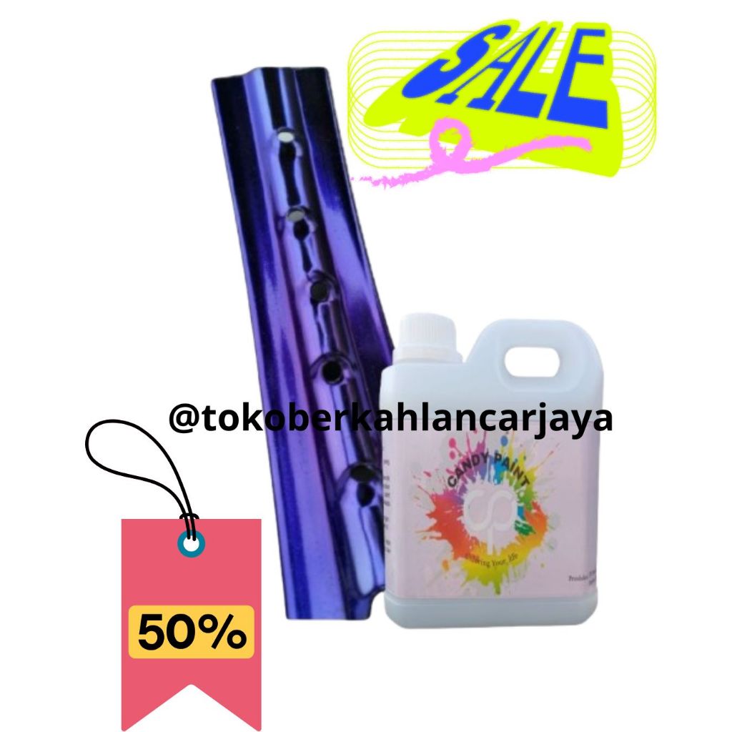 (OLES) 1 LITER CANDY PAINT CAT CHROME CANDY PAINT PEWARNA OLES INSTAN CAT OLES CHROME CANDY PAINT