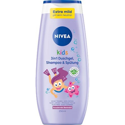 Nivea Kids 3-in-1 Shower Gel, Shampoo & Conditioner