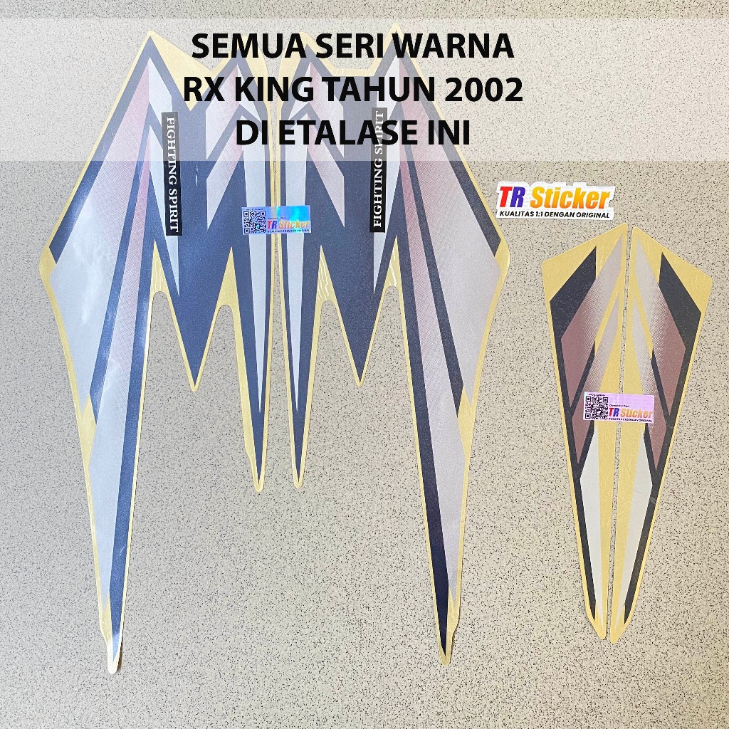 Striping Yamaha RX King 2002 Sticker Lis List Decal Yamaha RX-King 2002 Kualitas Original Laminasi