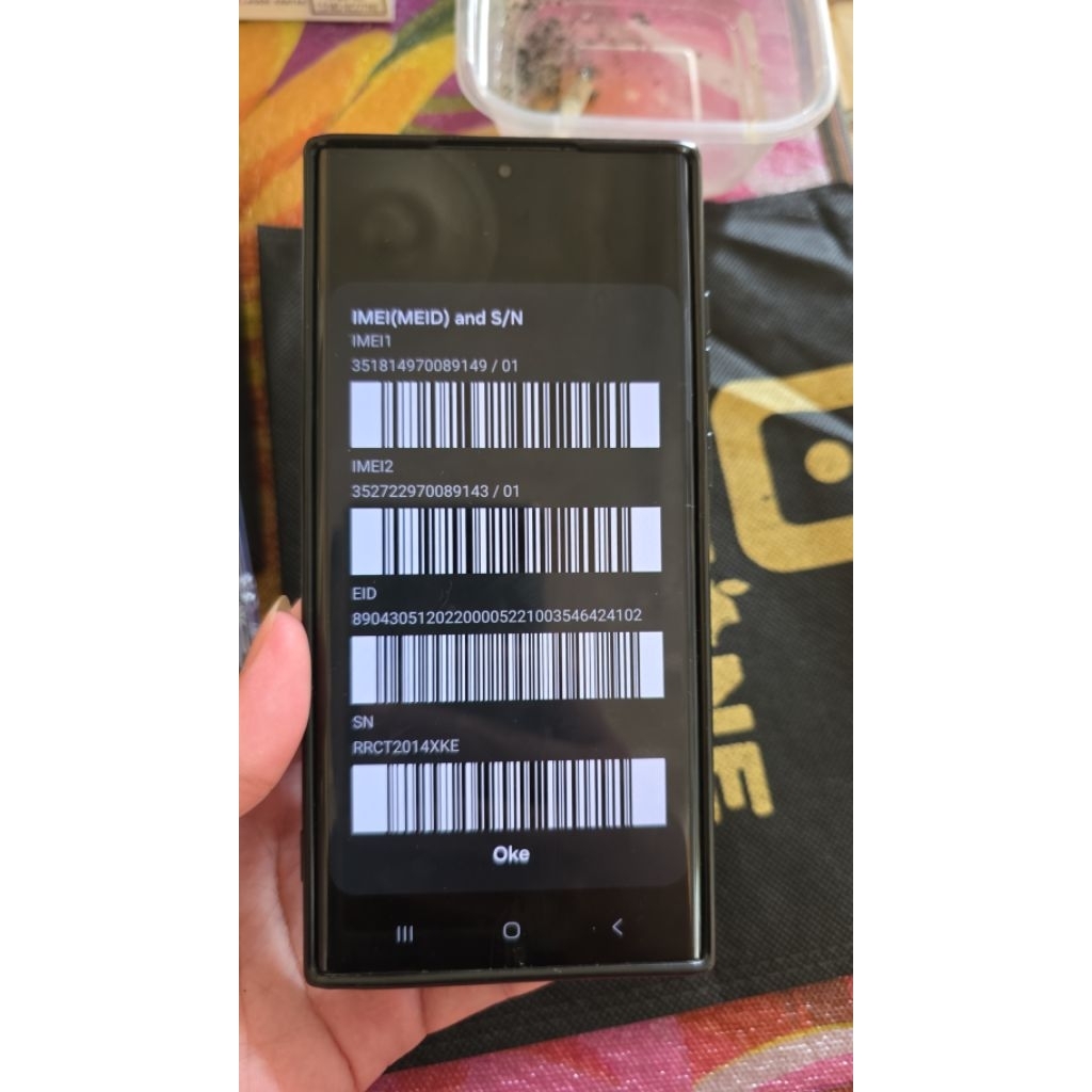 lcd samsung S22 ultra original copotan