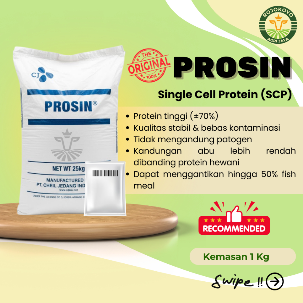 Prosin CJ Single Cell Protein 70% Pengganti Fish Meal Pakan Ternak Ayam Babi Ikan Udang  - SCP Prote