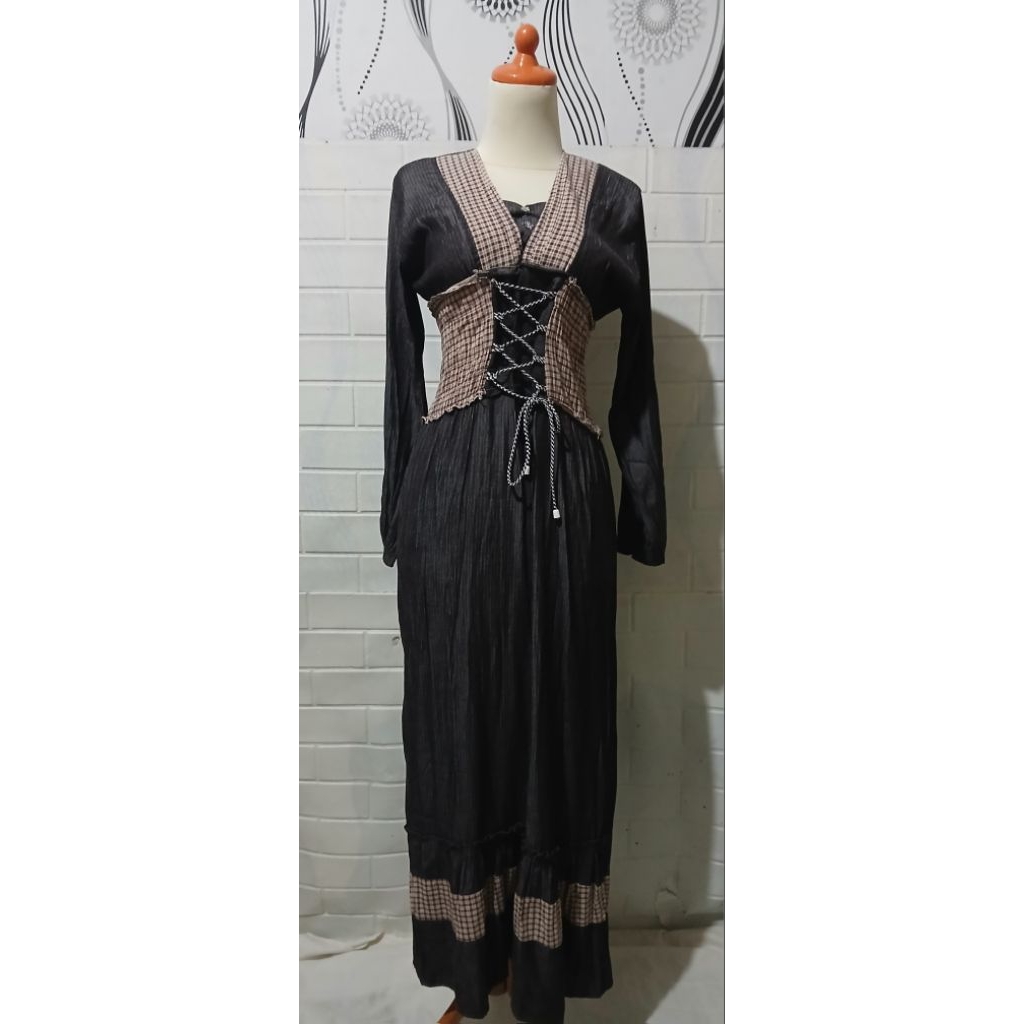 pl gamis remaja model smoke ld 96 pb 130 pemakaian wajar