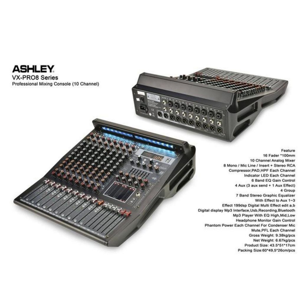 Mixer Audio Ashley VX PRO 8 oroginal