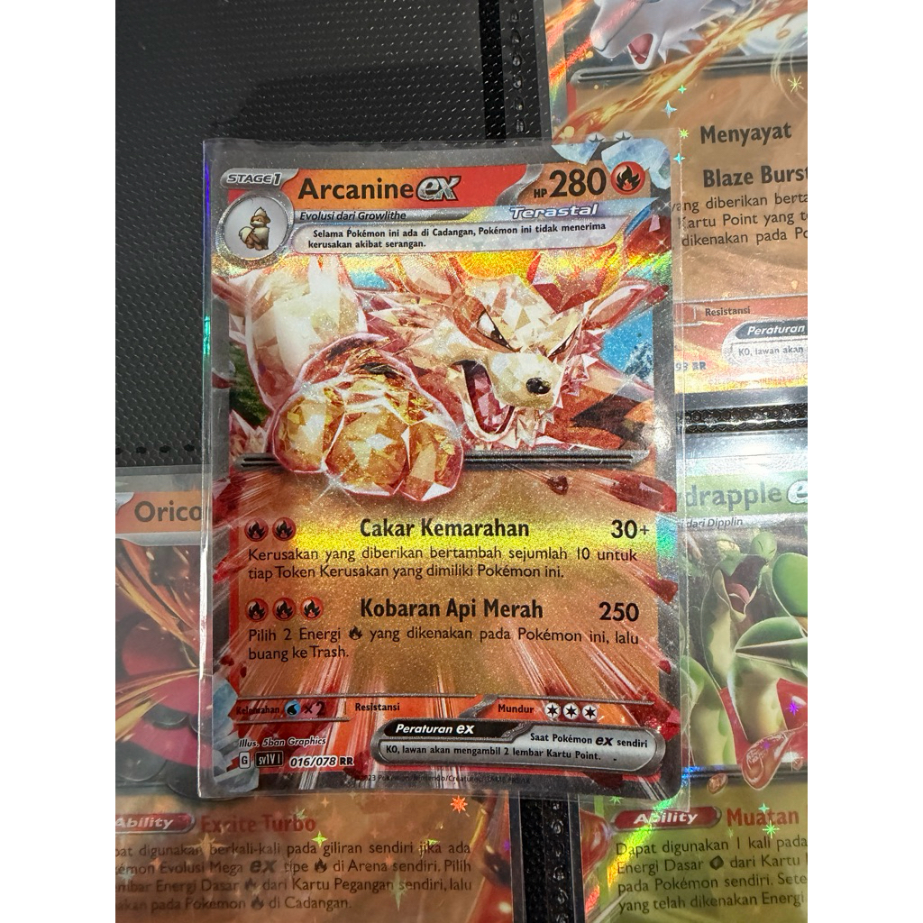 Kartu Pokemon Arcanine EX RR sv1V 016/078