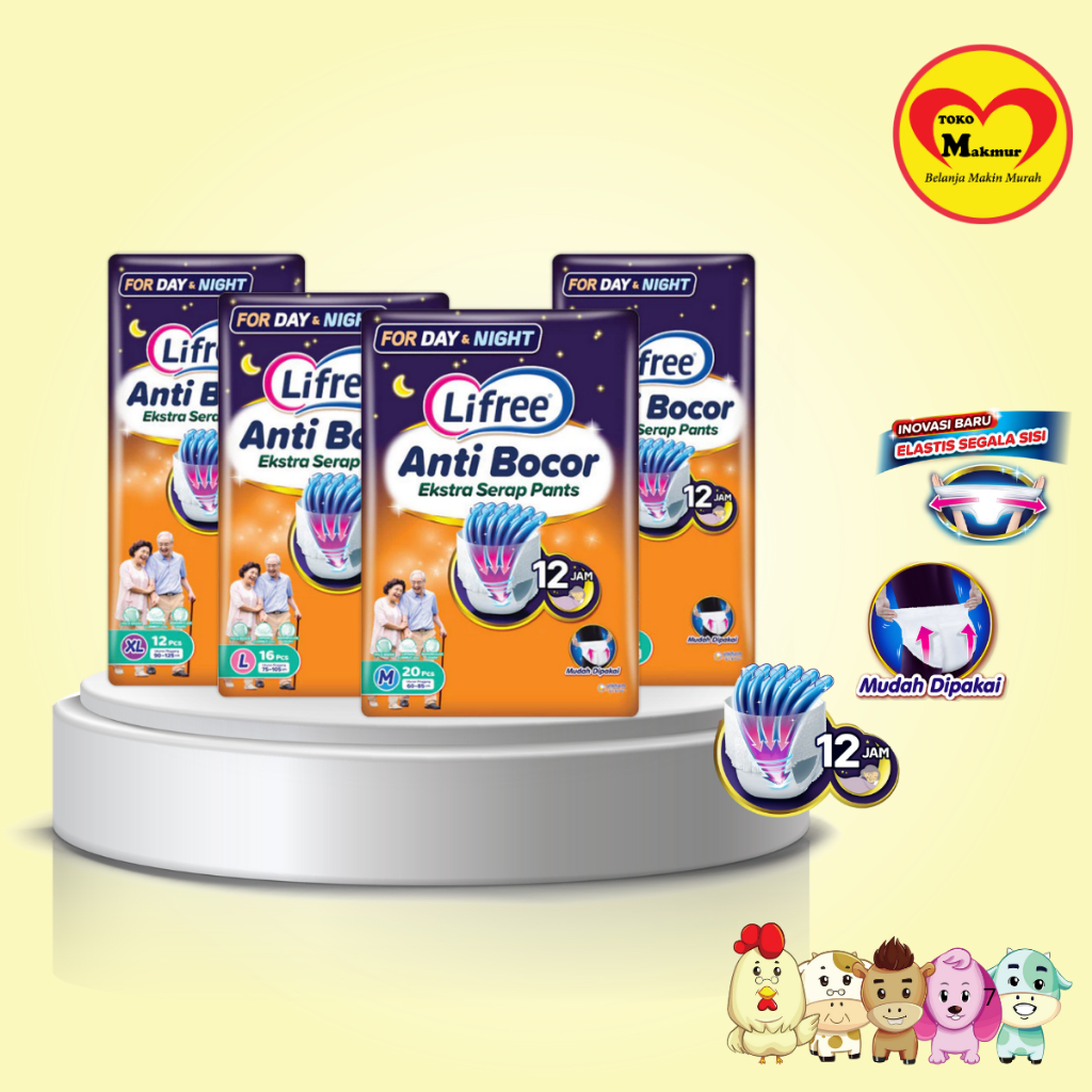 Lifree Pants Extra Serap M20 / L16 / XL12  / XXL10 /  Toko Makmur Kapas Krampung