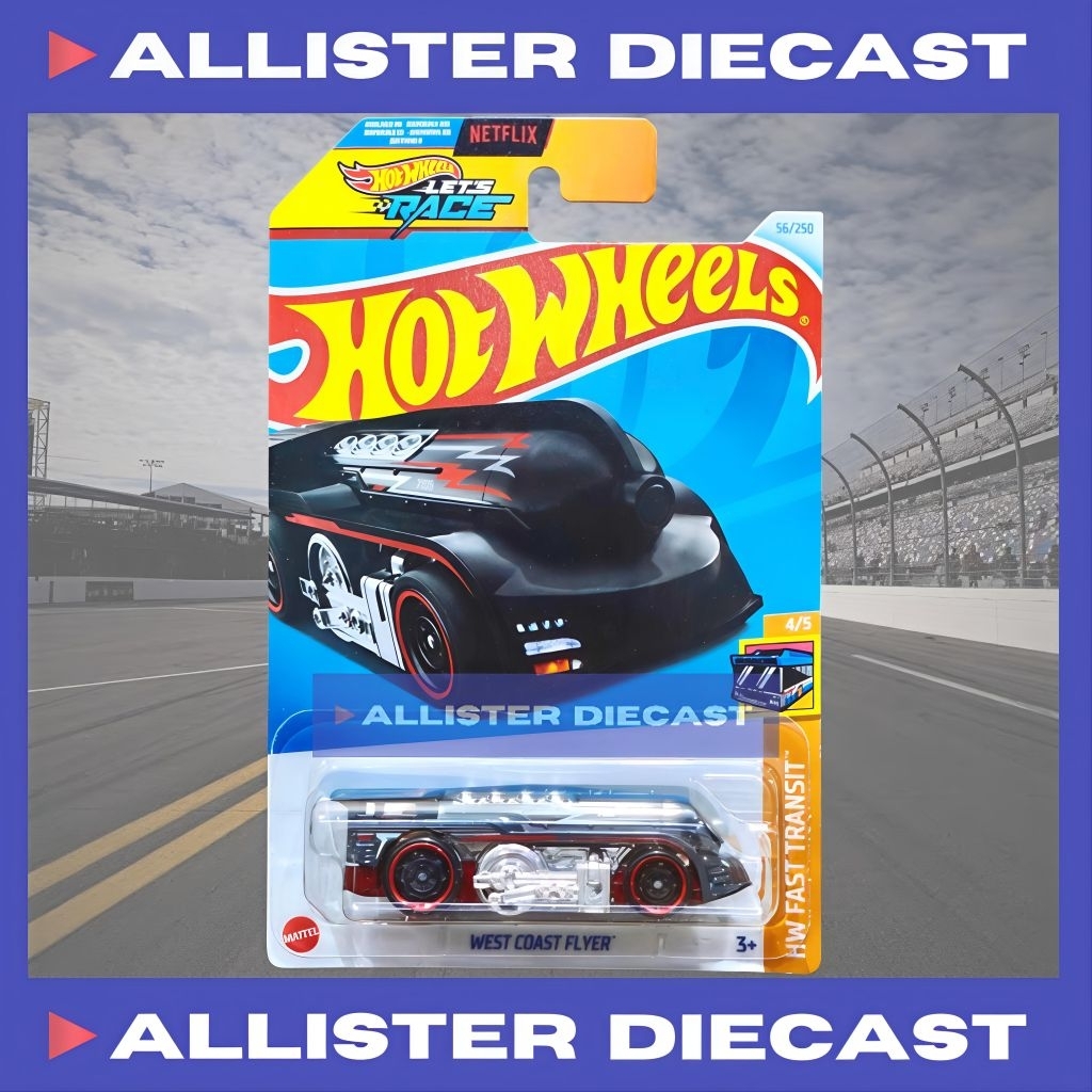 Hot Wheels West Coast Flyer Hitam Hotwheels West Coast Flyer Black HW Fast Transit Hot Wheels Lets R