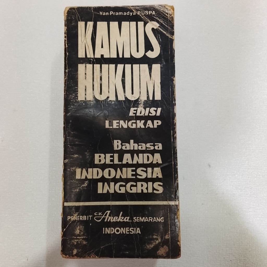 KAMUS HUKUM EDISI LENGKAP BAHASA BELANDA INDONESIA INGGRIS