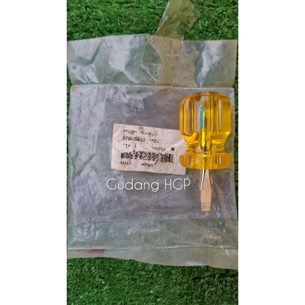 Stubby Driver (-) 07600-KLH1681 Honda Genuine Tools AHM Made In Japan
