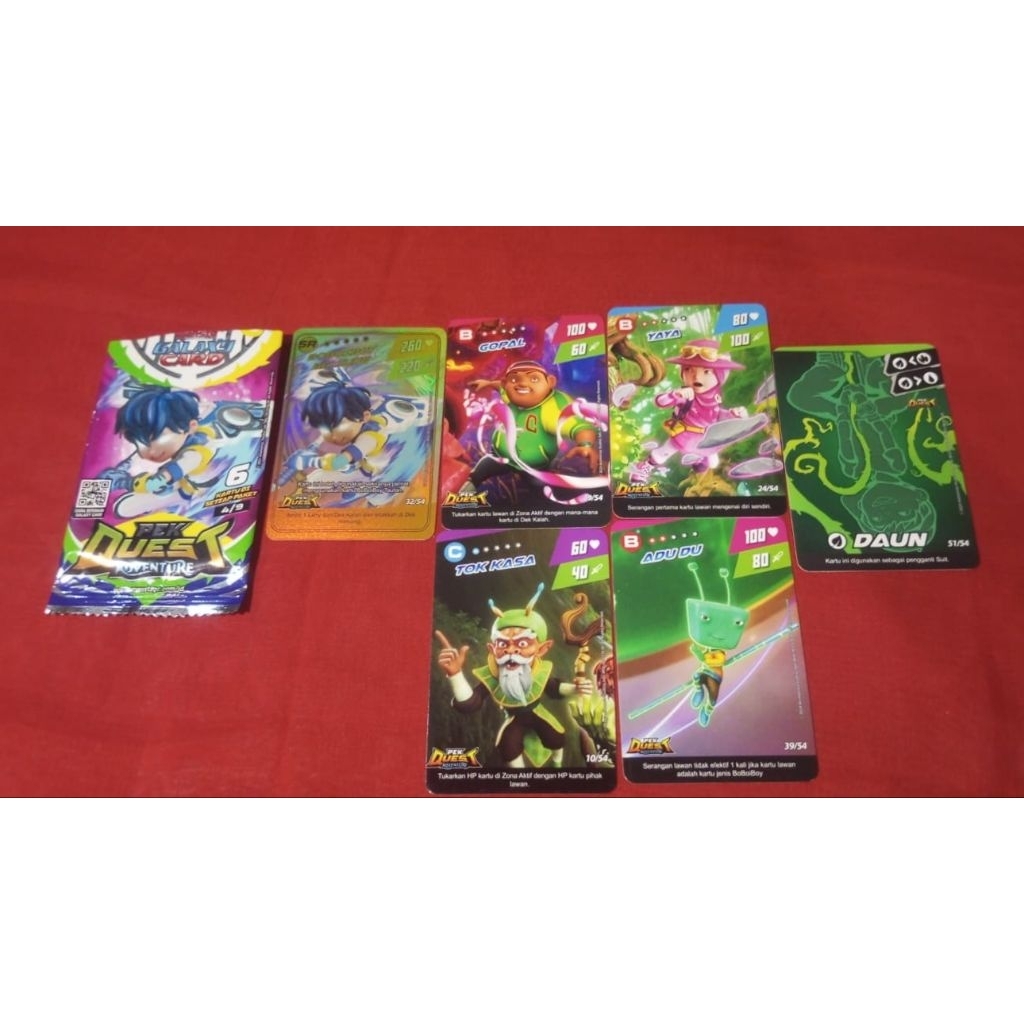 card boboiboy monsta galaxy card