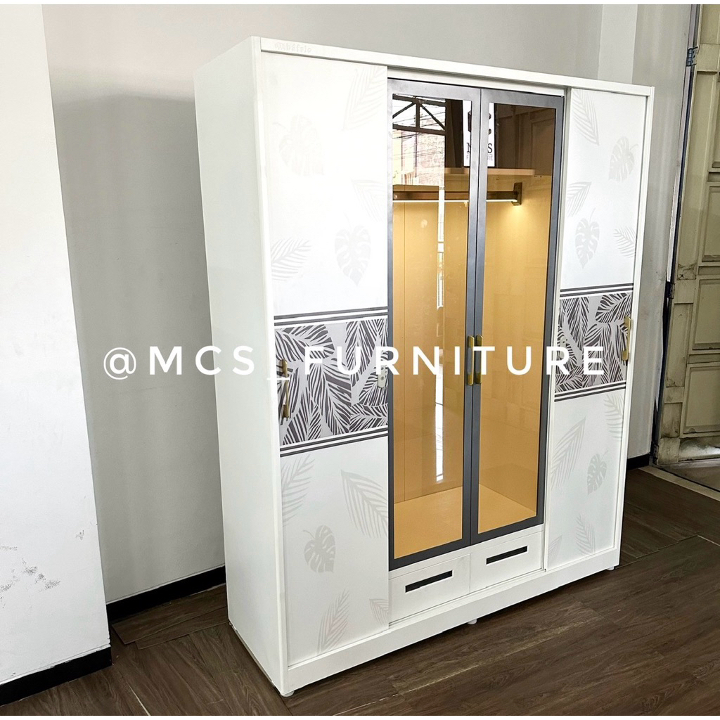 Lemari Besi 4 Pintu Jumbo Mebel Furniture MCS Semarang