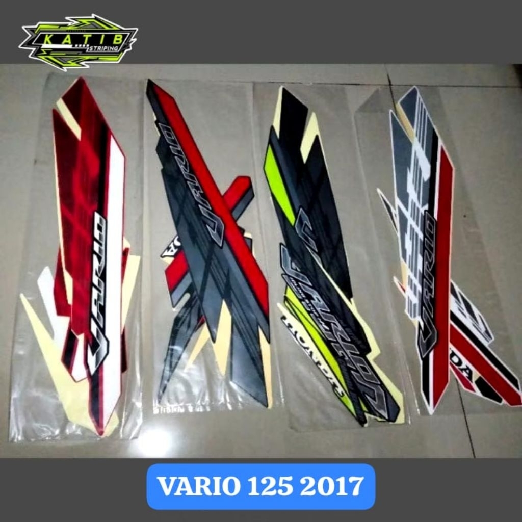 STRIPING VARIO 125 LED 2017 LENGKAP FULLSET ORIGINAL LOOK - STIKER VARIO 125 LED 2017 LENGKAP FULL B