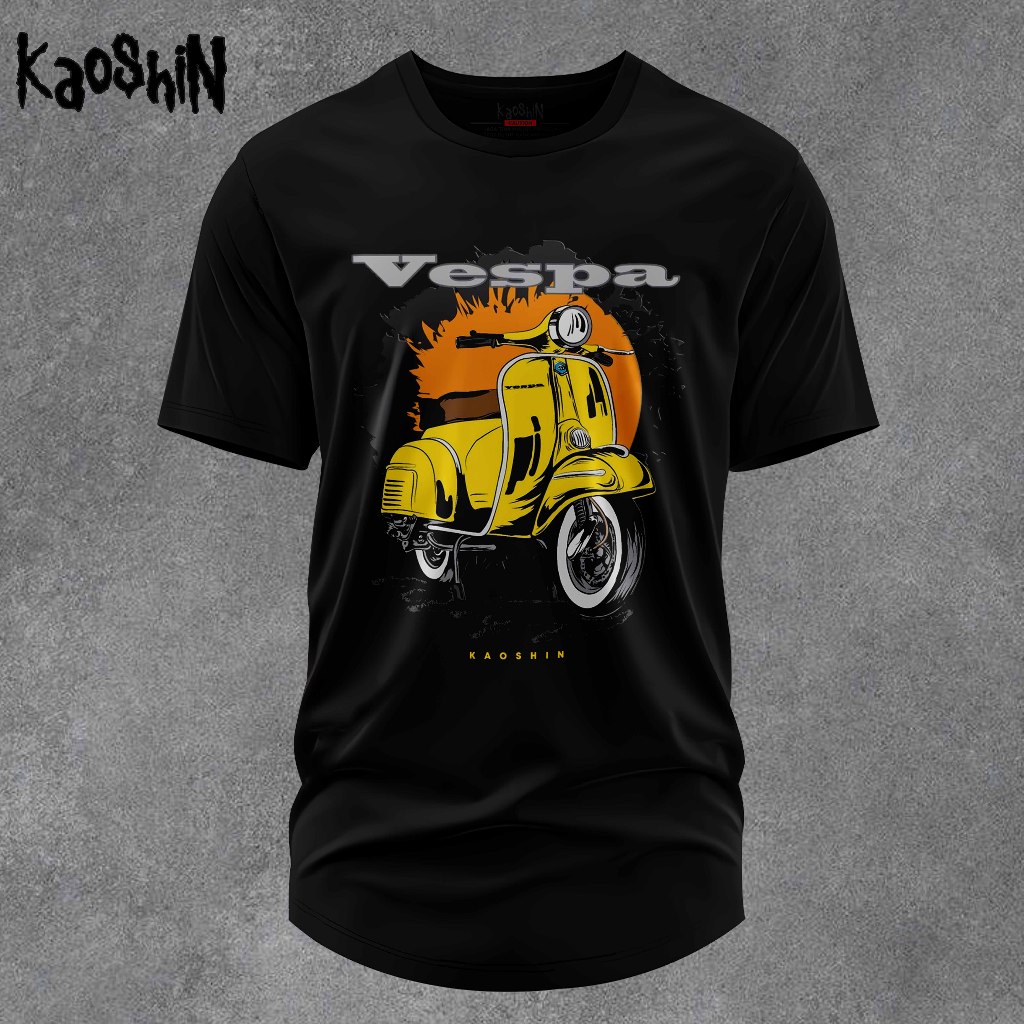 Kaos T shirt Pria Distro Kaoshin Vespa Katun Combed 24s