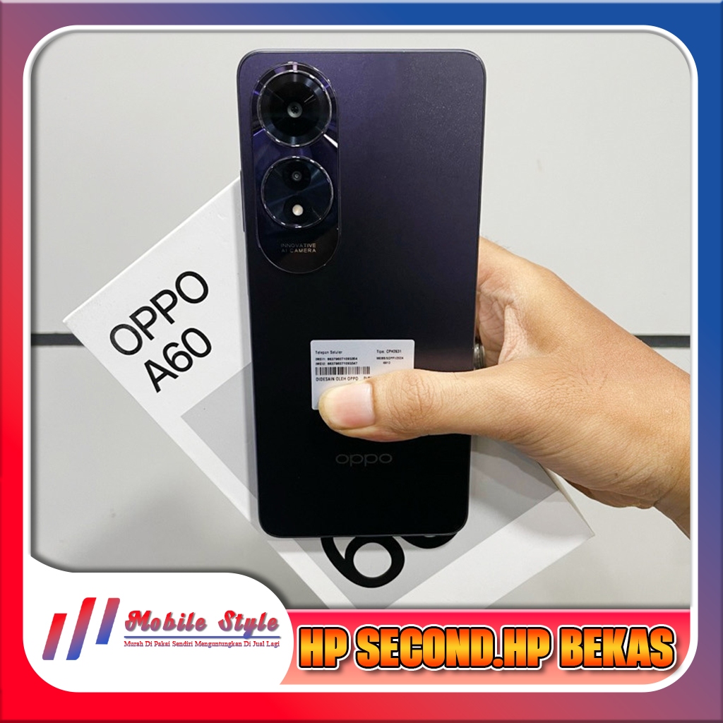 Oppo A60 Ram 8/128GB | Ram 8/256GB Second Mobile Style Store