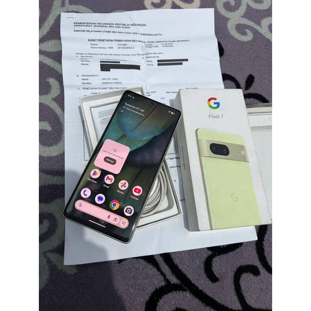 Go 7 8/128 bea cukai resmi