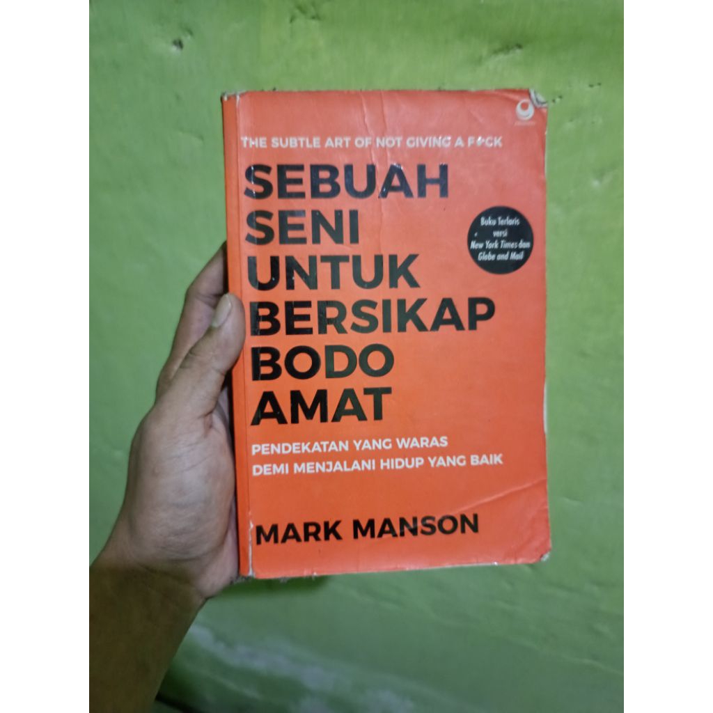 Sebuah Seni untuk Bersikap Bodo Amat Mark Manson Buku Bekas Murah Self Improvement