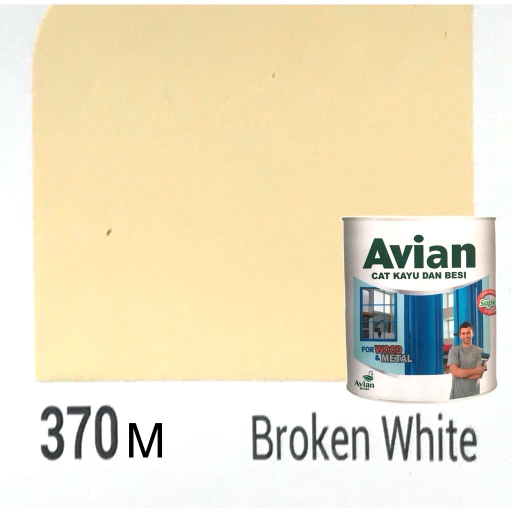 Avian Cat Kayu Besi Warna Doff (Broken White Doff 370M)