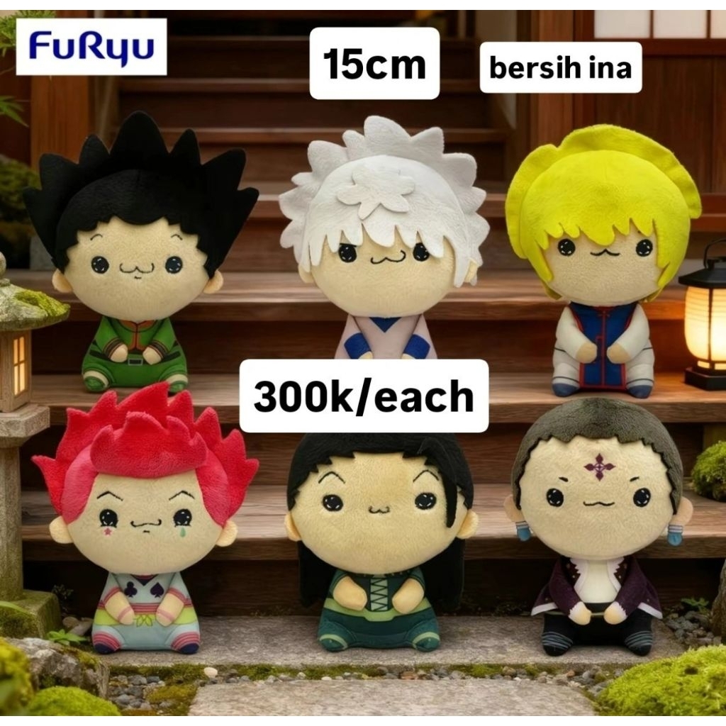 HUNTER X HUNTER FURYU MOCHIPICO PLISH PLUSHIE BONEKA Gon Killua Kurapika HisokaIllumiChrollo