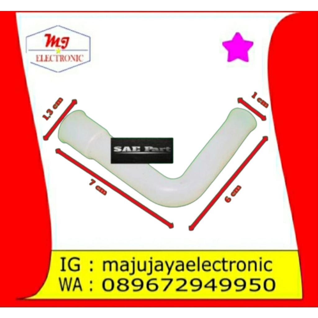 Silikon Selang Penyambung Bentuk L Dispenser Air Awet dan Berkualitas