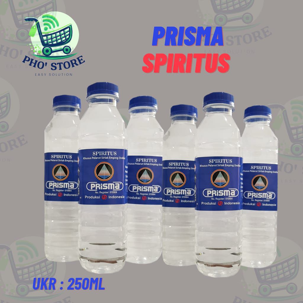 PRISMA SPIRITUS BENING 250ML / SPIRTUS BAHAN BAKAR CAMPURAN