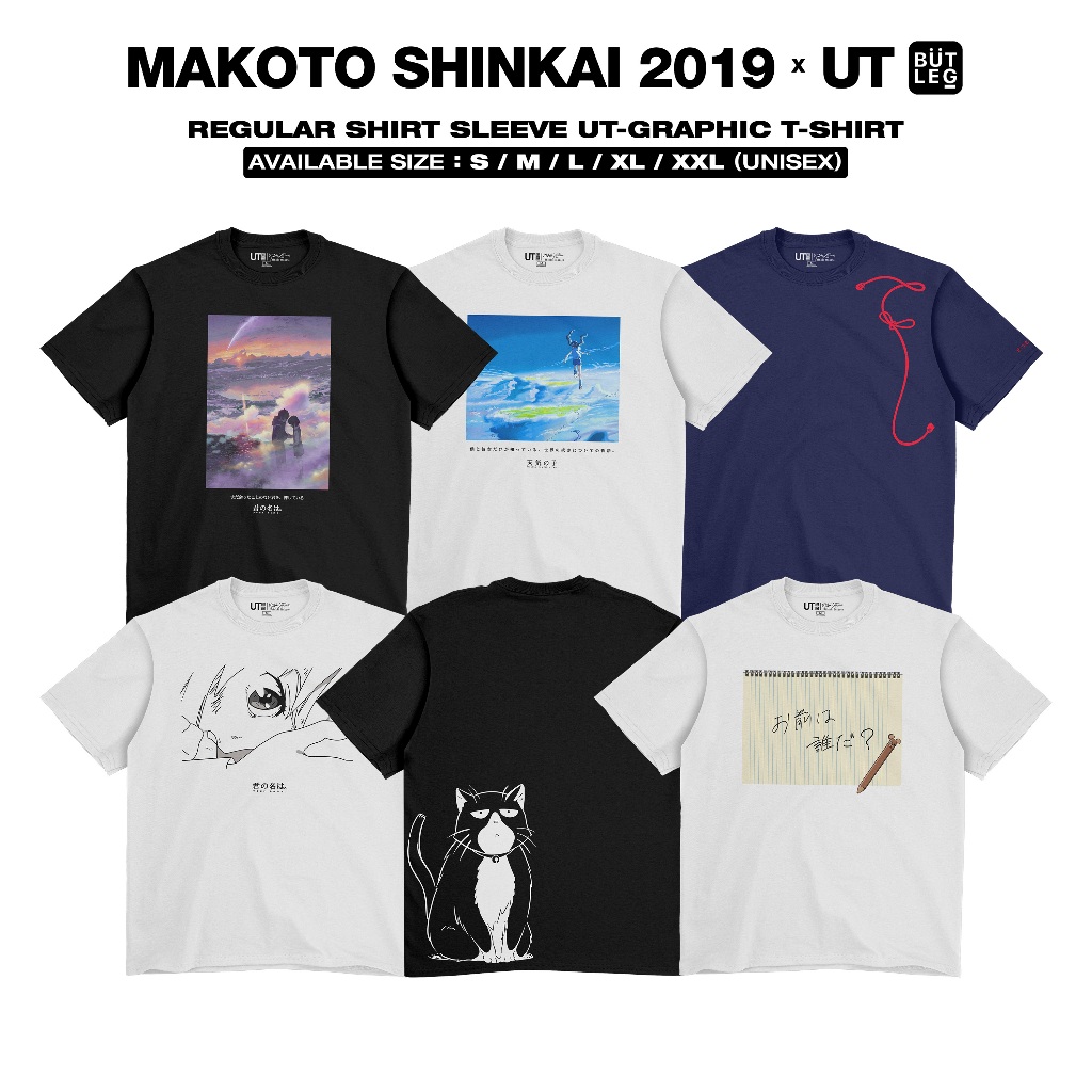 Kaos UNIQ-L Makoto Shinkai Movie 2019 Kimi No Nawa Tenki No Ko Suzume Tojimari Anime T-Shirt Pria Wa