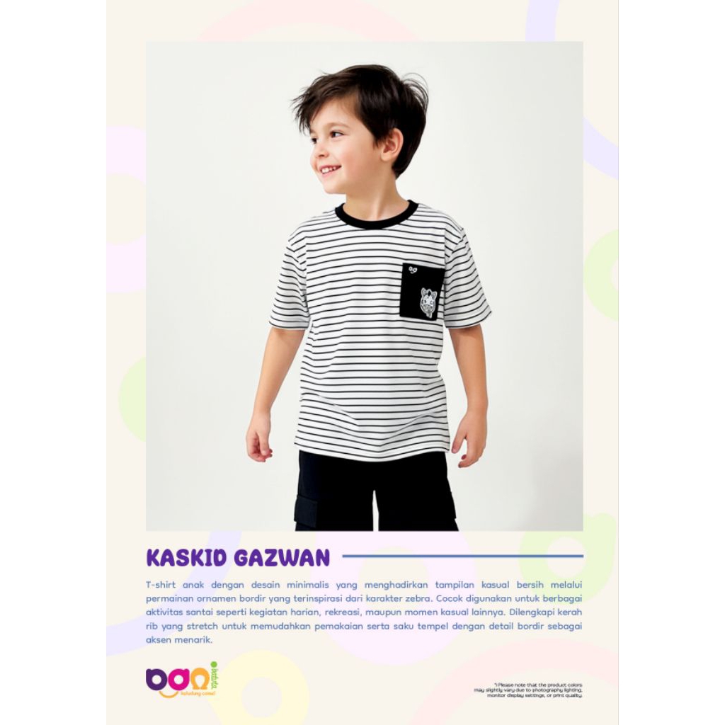 Rabbani - Kaskid Gazwan / Kaos Kids Rabbani Ori / atasan anak
