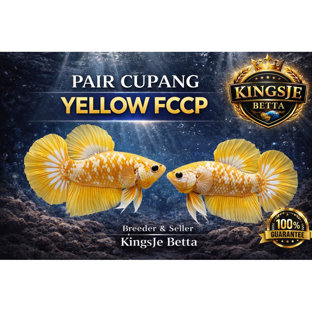 [1 Pasang] Cupang Yellow FCCP | TOP GRADE RANDOM