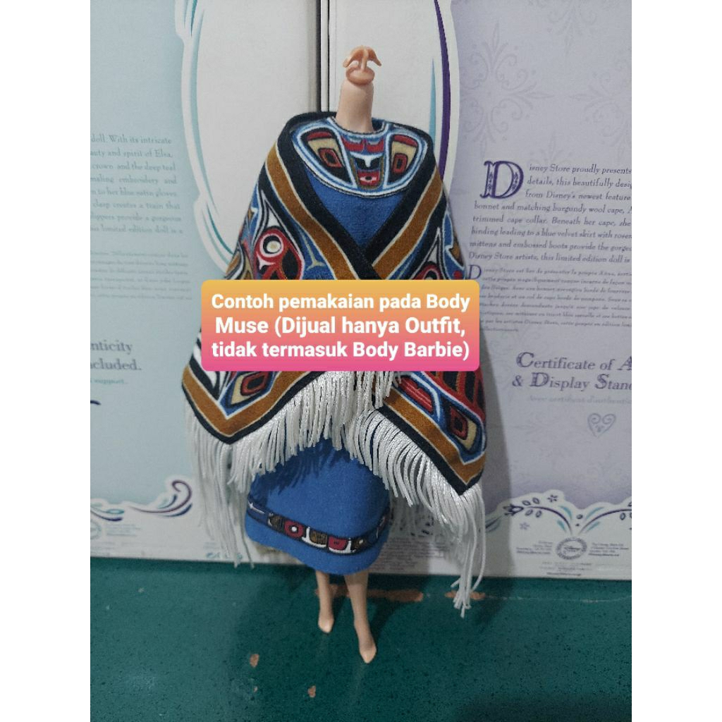 Baju Barbie Collector Native American Northwest Coast Indian Asli Mattel Original