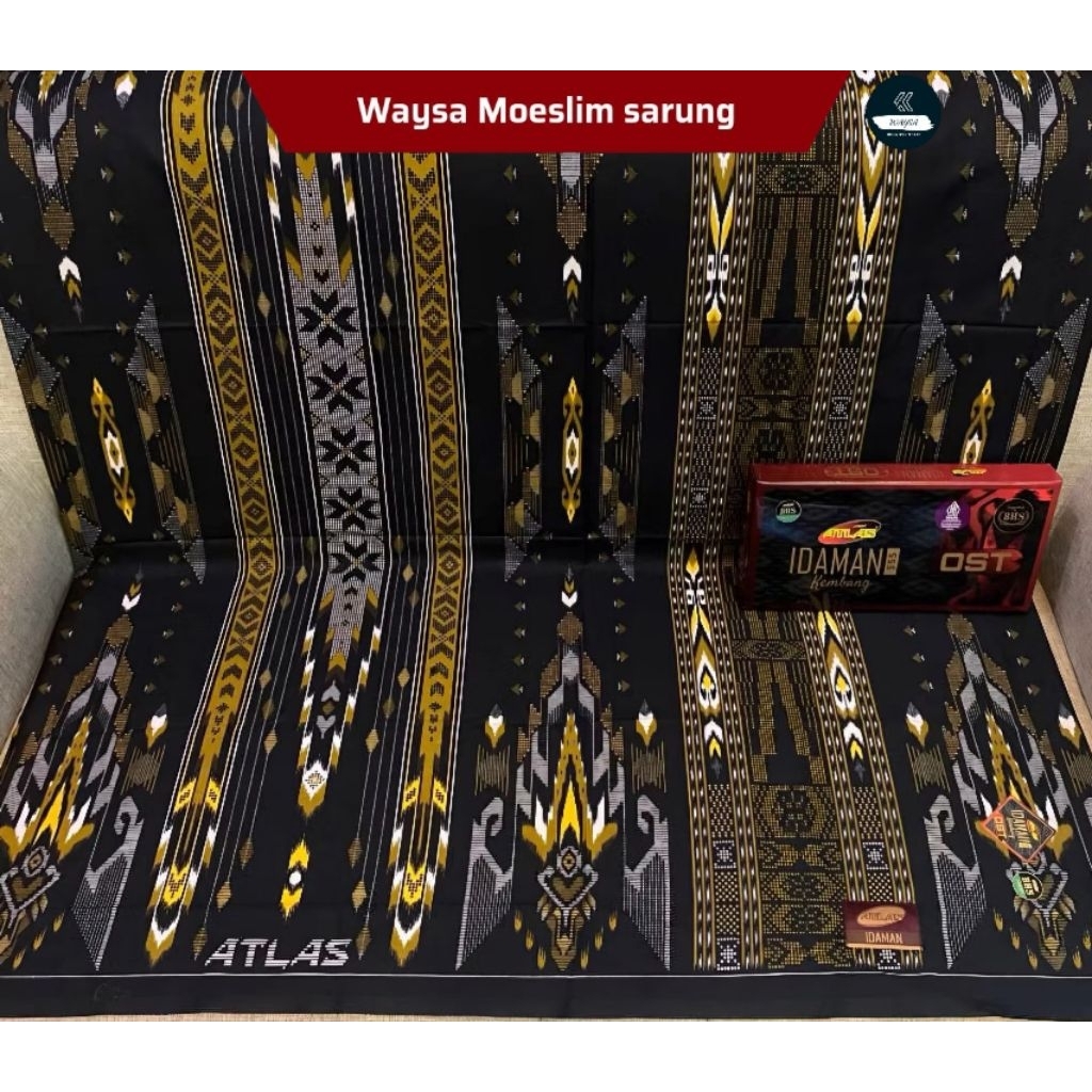 Sarung Atlas Idaman Kembang Original Motif BHS