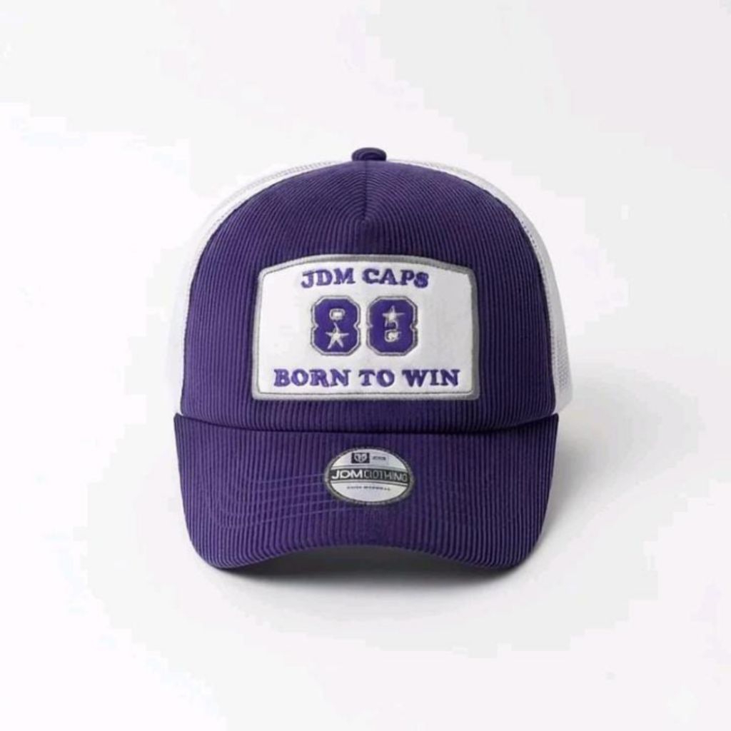 TOPI BASEBALL CORDUROY VISOR PENDEK BORDIR 88