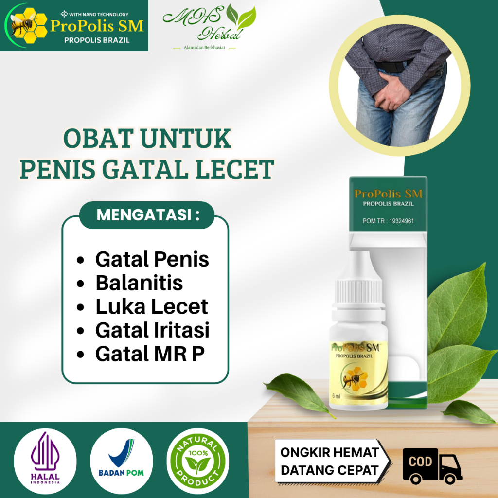 Obat Gatal Penis, Balanitis, Luka Lecet, Gatal MR P, Gatal Iritasi, Bentol Kemaluan Pria - ProPolis 