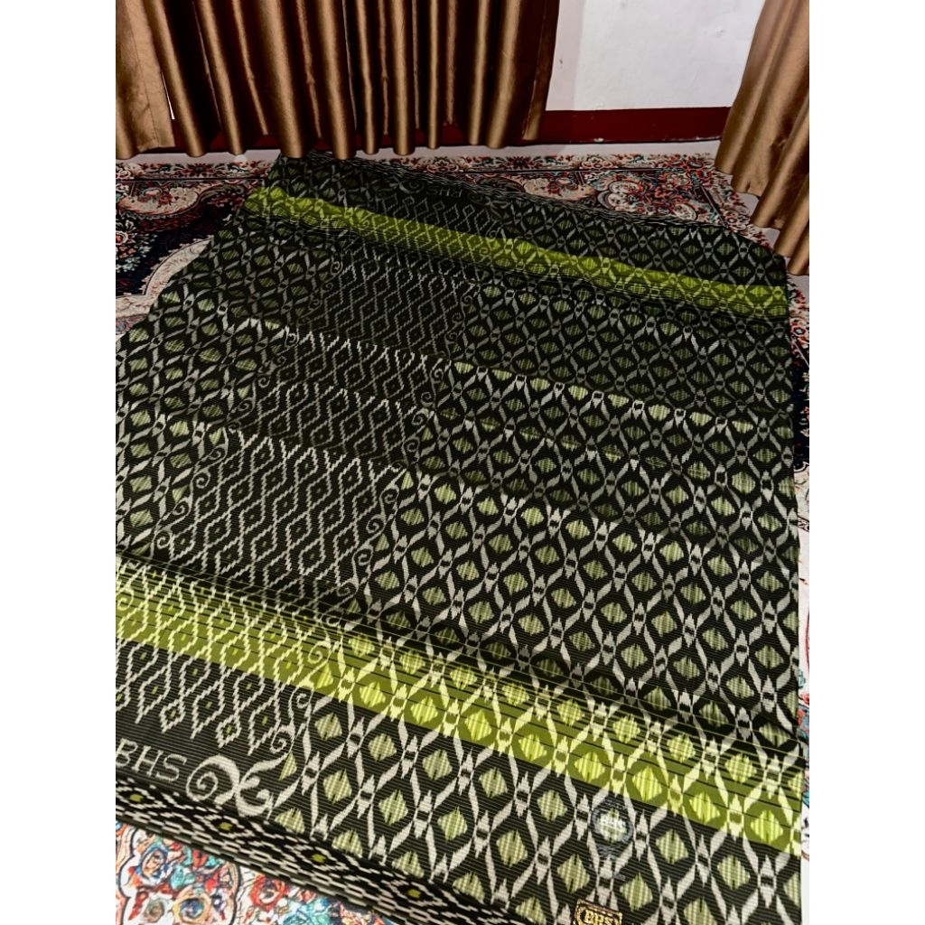 Sarung BHS Spunsilk KAWUNG Gold Full Sutra Spunsilk Lawas Jahit Tengah ATBM Second No Minus