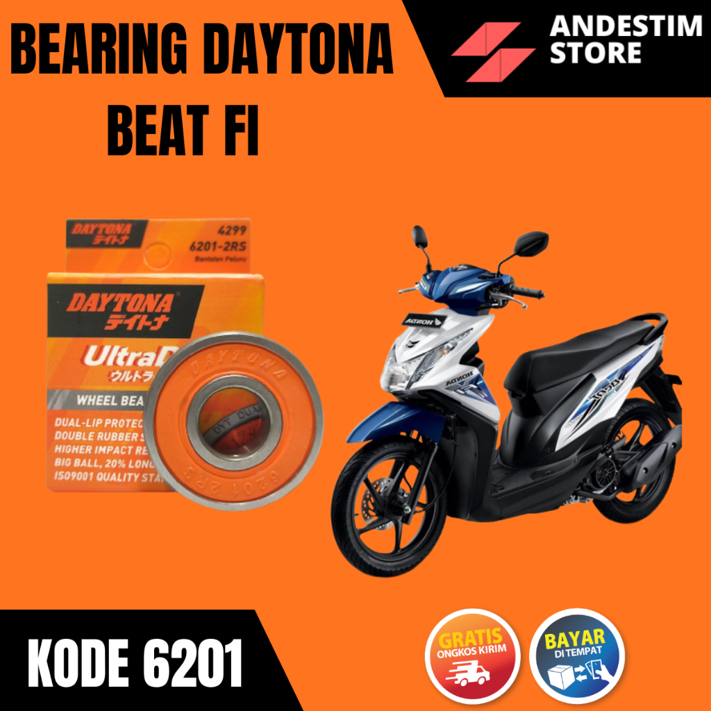 Bearing laher daytona Honda Beat fi original 6201-RS