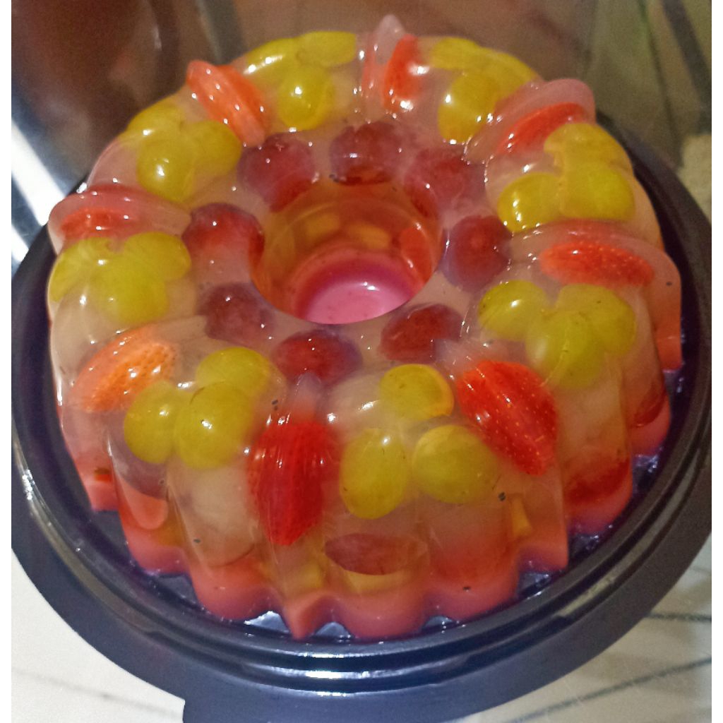 Puding mix fruits/full buah segar/24cm