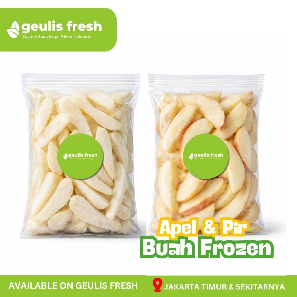 Buah Pir / Apel Frozen 500gr | Buah Frozen Jakarta Timur Geulis Fresh