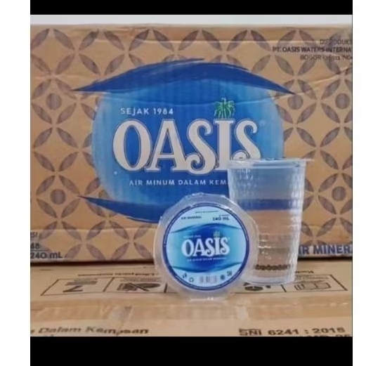 oasis gelas 240ml 1 dus isi 40