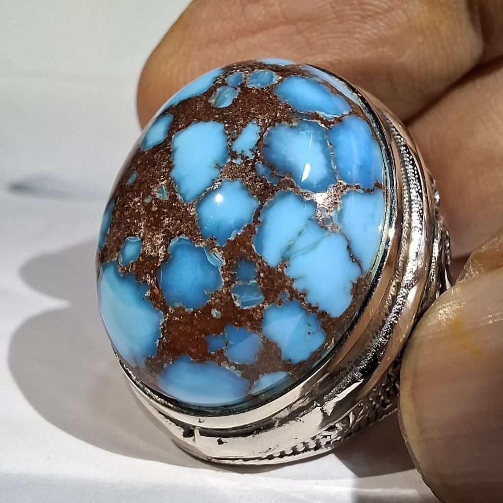 PIRUS MESIR BIRU LAUT GRADASI EST DIM 24x19x11 RING 9