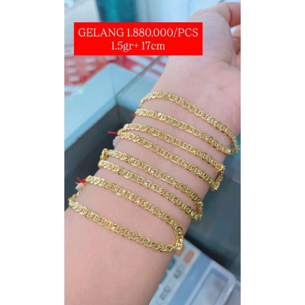 gelang emas 375/8k