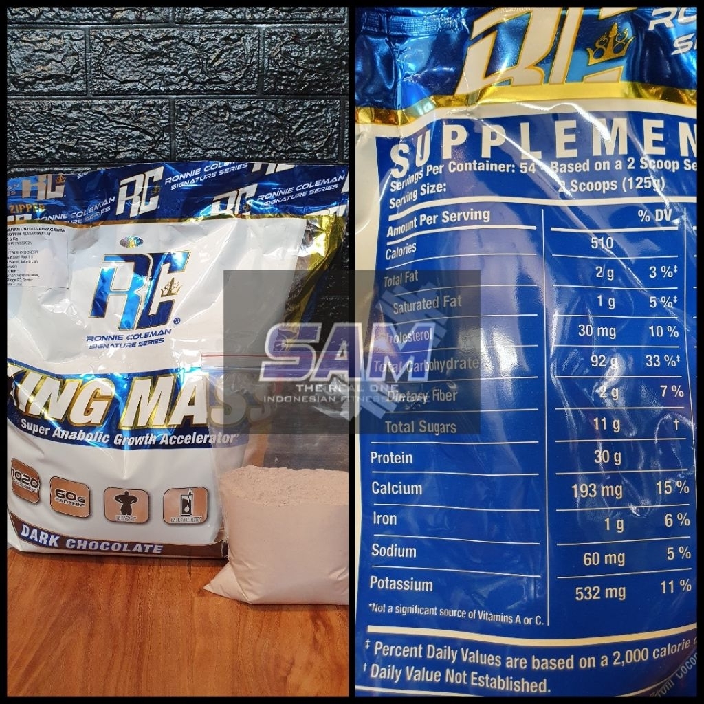Suplemen Fitness RONNIE COLEMAN RC King Mass 1 lb Gainer kingmass