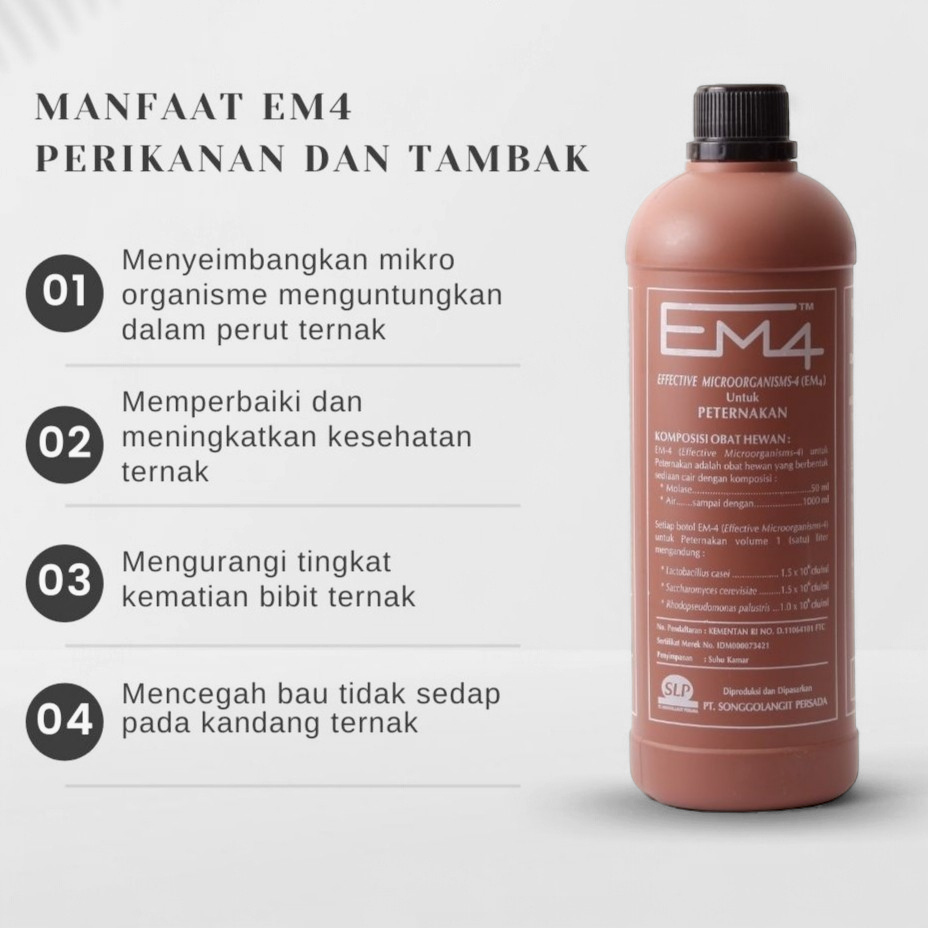 Booster Kesehatan ternak EM4 Peternakan probiotik repack